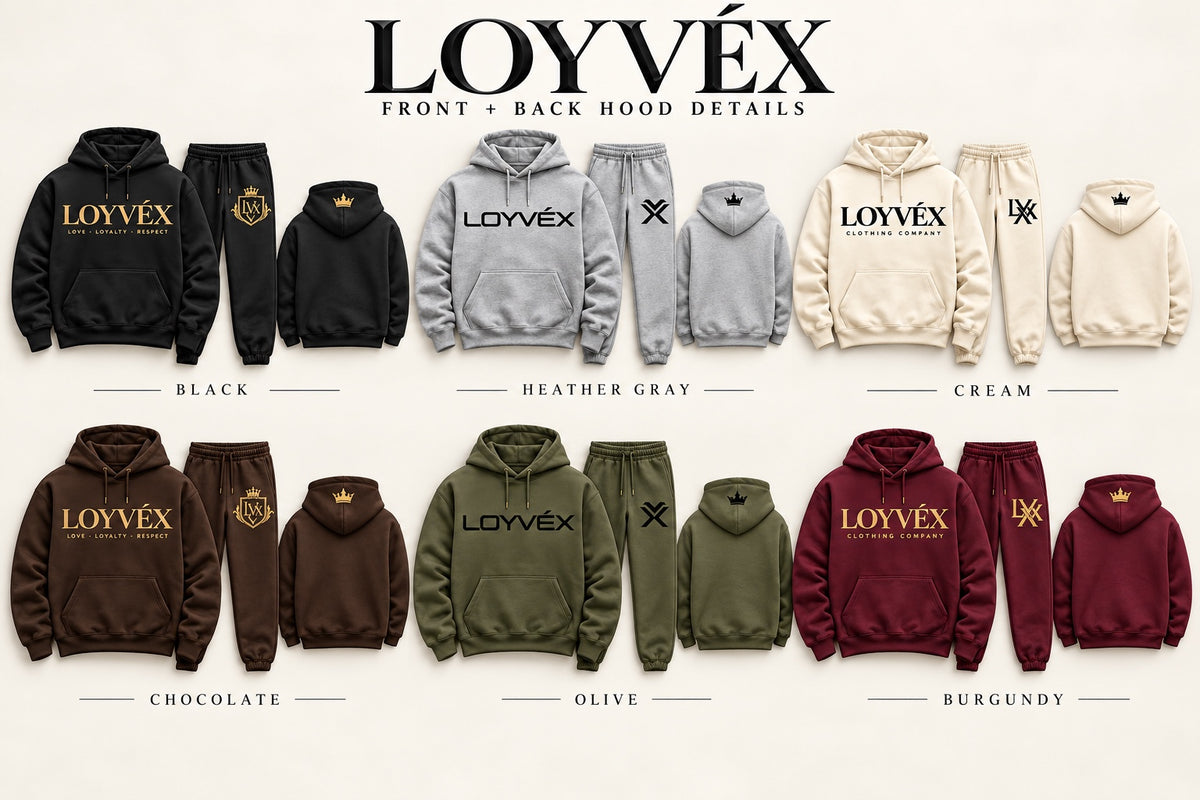 LOYVÉX Crown Collection color choices and design mockups