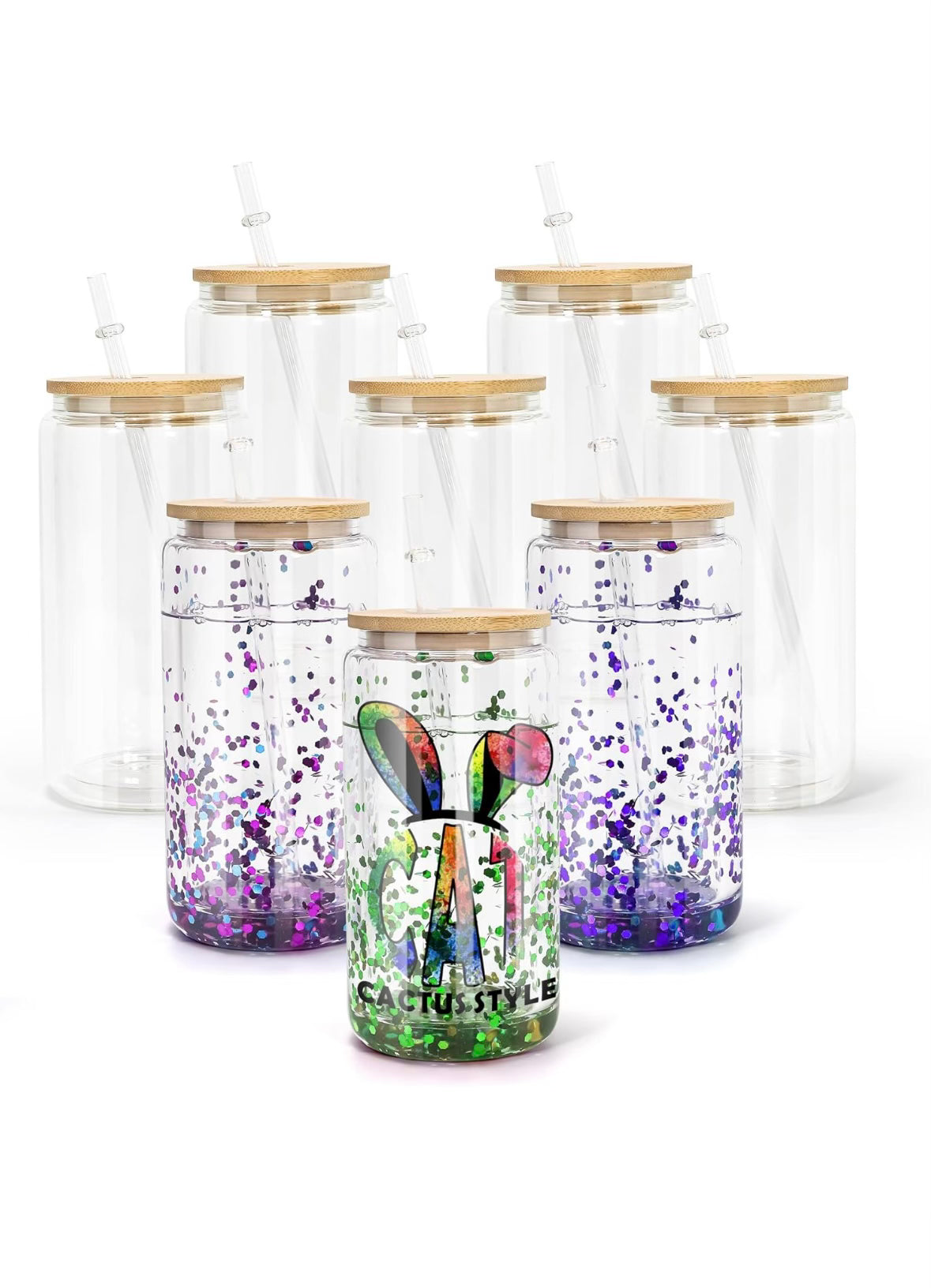 Custom Glitter Cups
