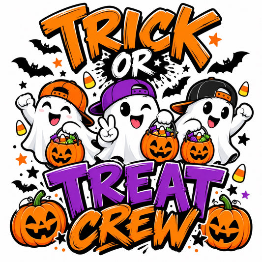Trick or Treat Crew Halloween design