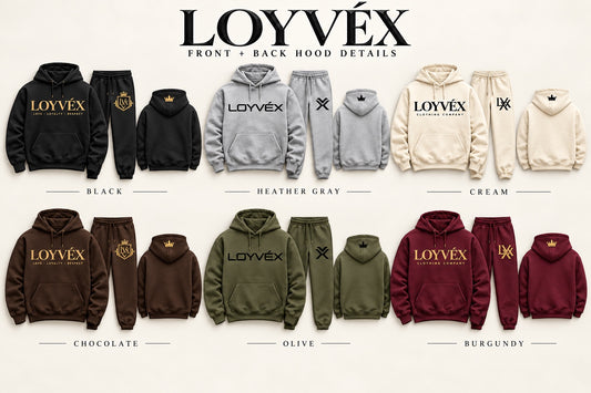 LOYVÉX Crown Collection color choices and design mockups