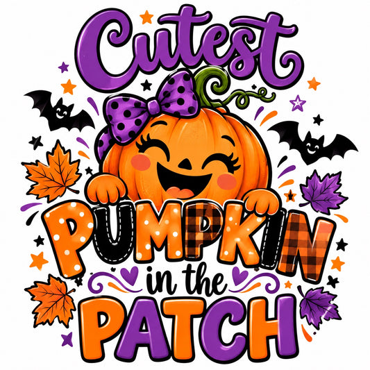 Cutest Pumpkin in the Patch Halloween design