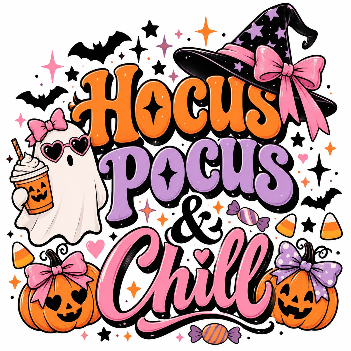 Hocus Pocus & Chill Halloween design