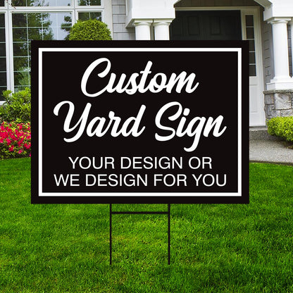 Custom yard signs