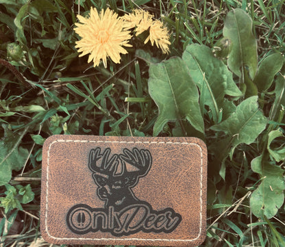 Leather hat patches