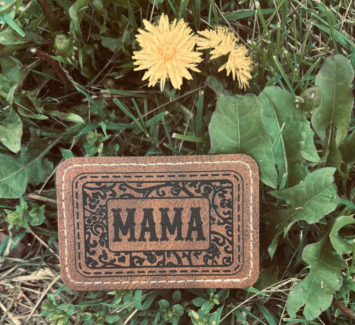 Leather hat patches