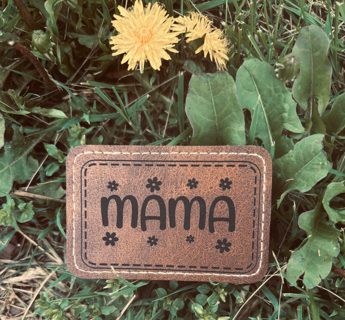 Leather hat patches