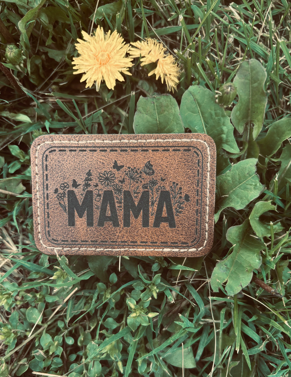 Leather hat patches
