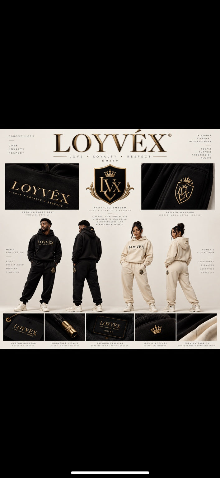 Original LOYVÉX Crest logo design reference; digital concept.