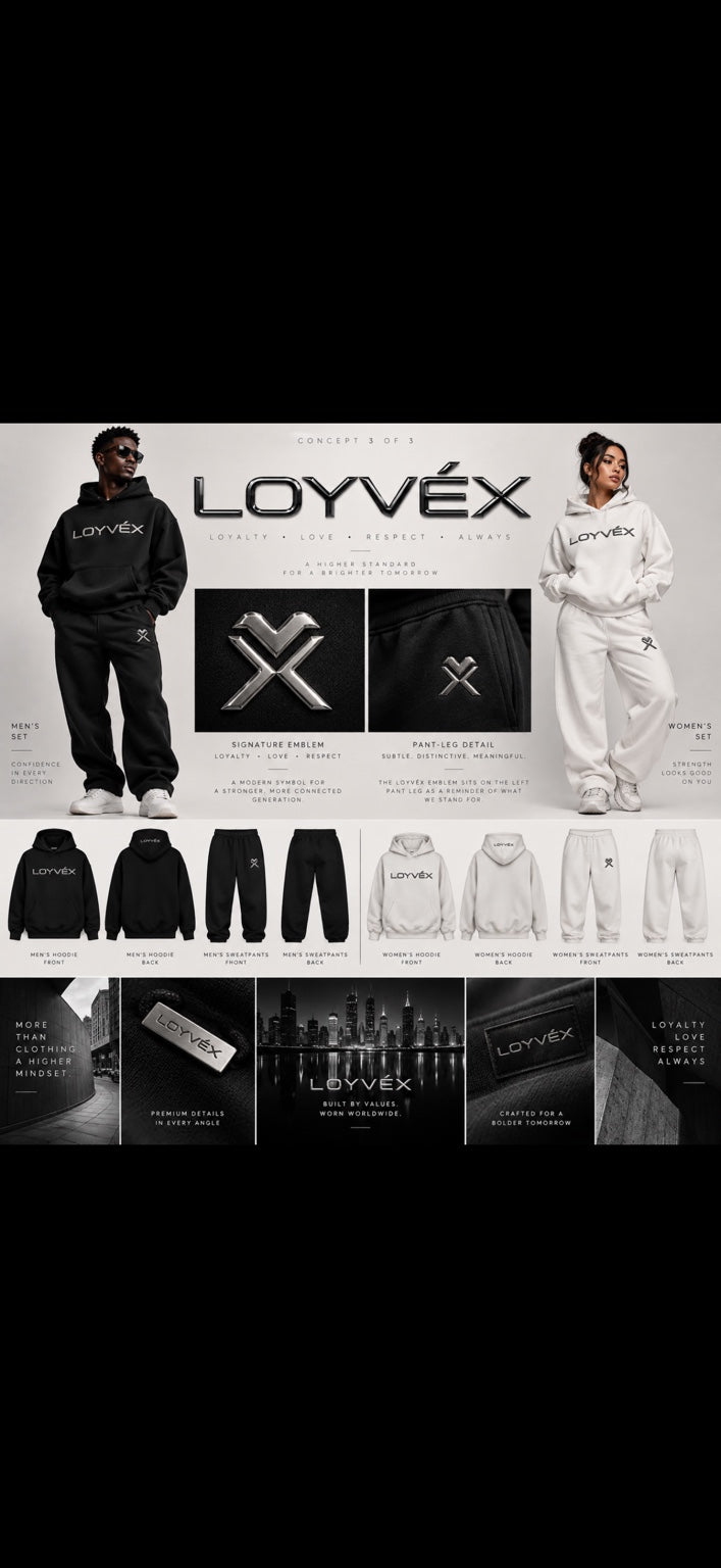 Original LOYVÉX Modern logo design reference; digital concept.