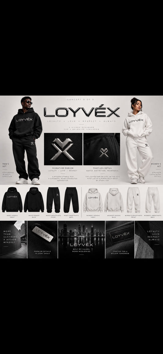 Original LOYVÉX Modern logo design reference; digital concept.