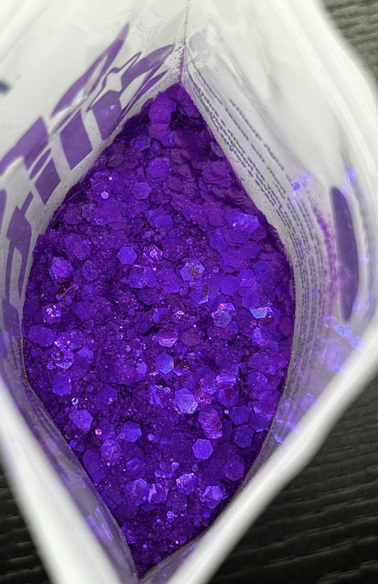 #103 Purple rain glitter
