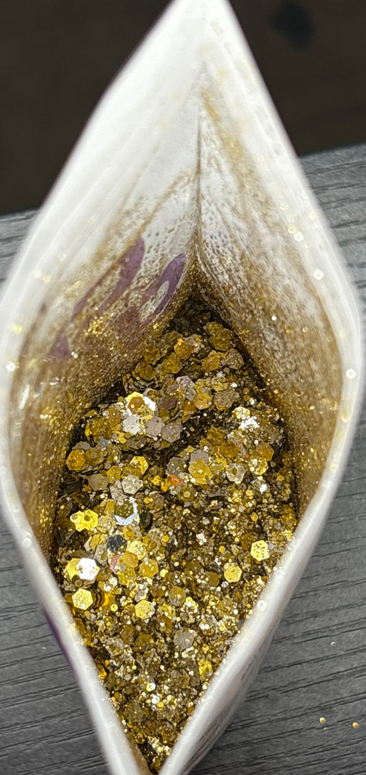 #99 Gold Silver glitter