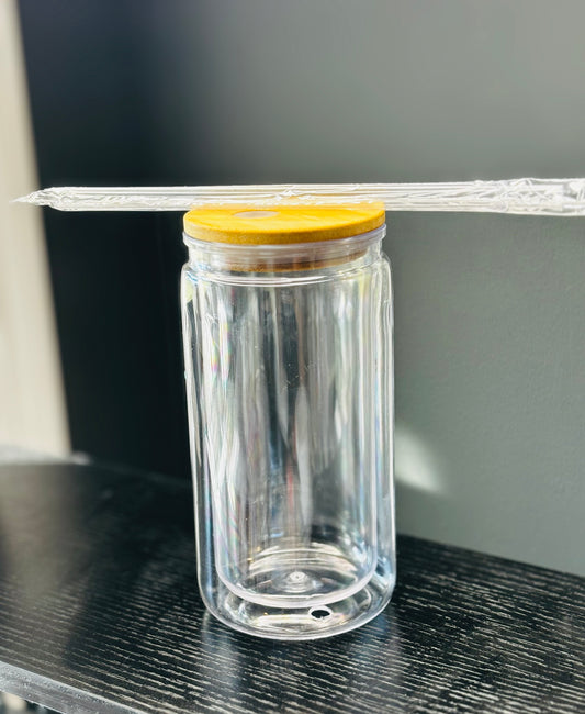 Plastic 16oz cup with Bamboo
