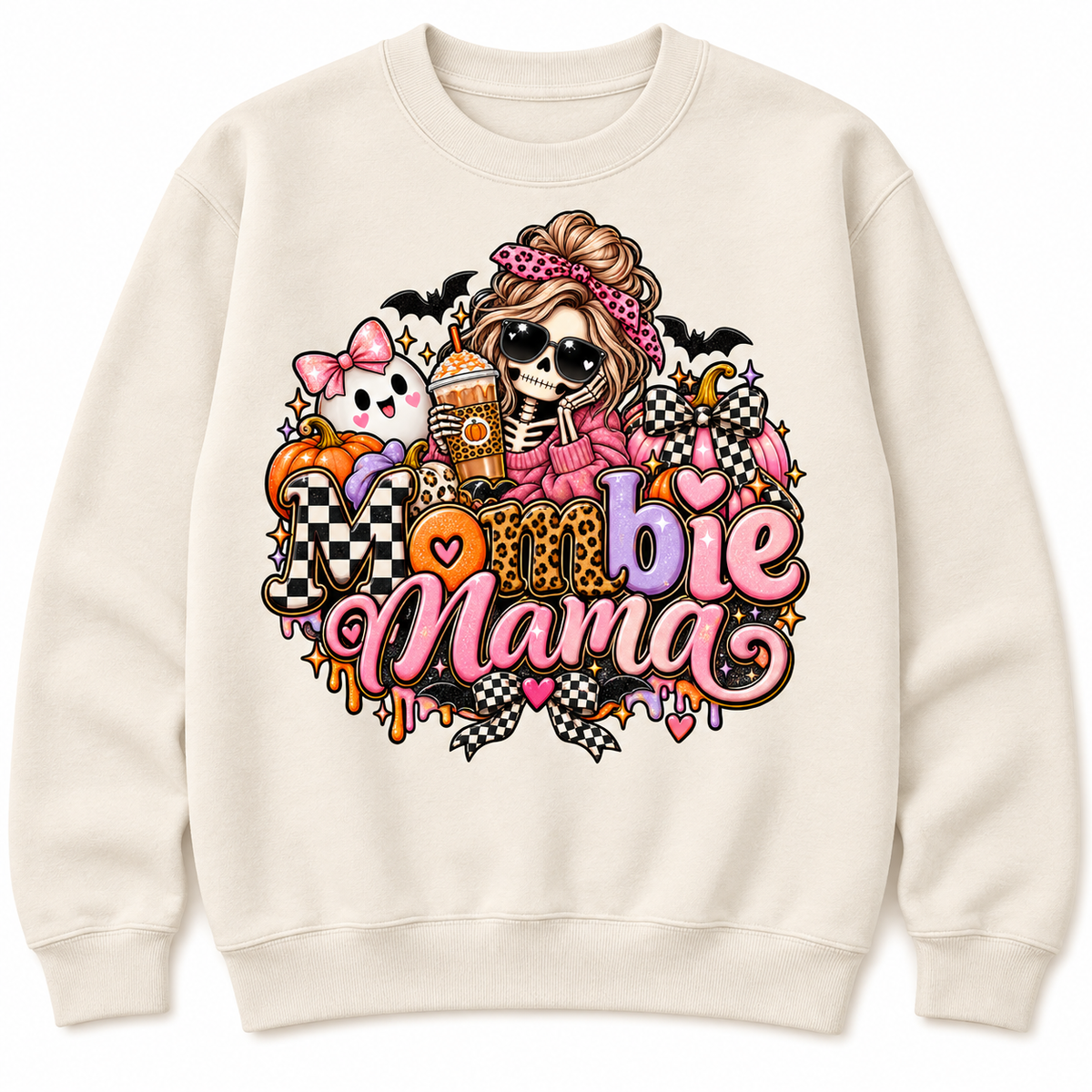 Mombie Mama crewneck product mockup