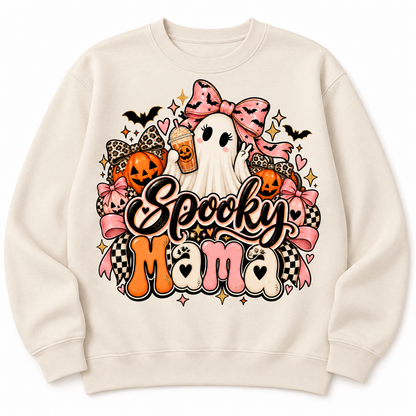 Spooky Mama crewneck product mockup