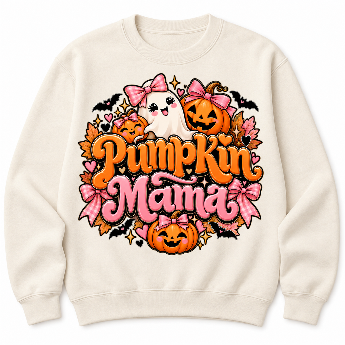 Pumpkin Mama crewneck product mockup