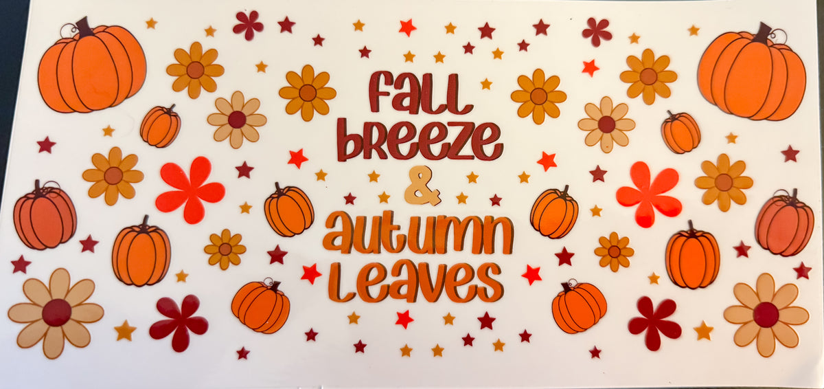 Fall Tumbler Design Decal #1