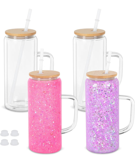 GLASS Blank Cup 20oz with handle