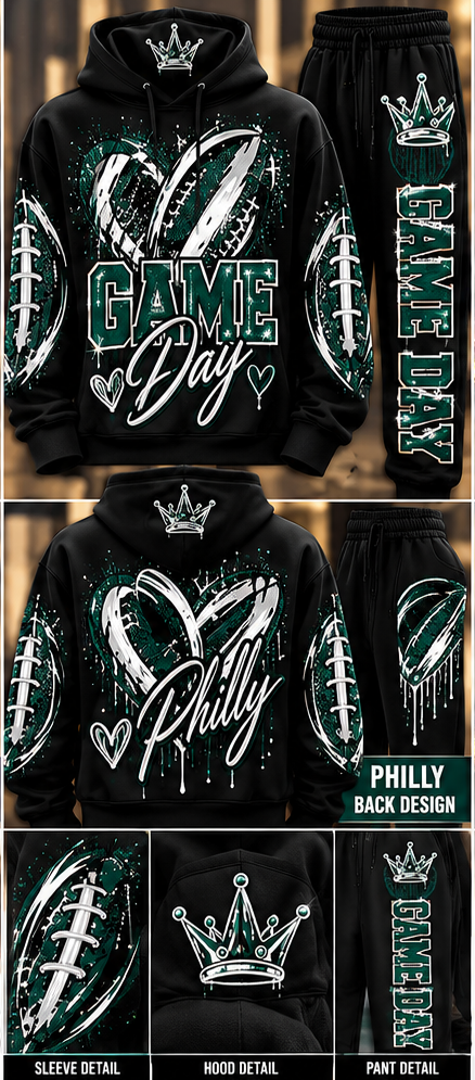Philly Game Day black matching set concept preview